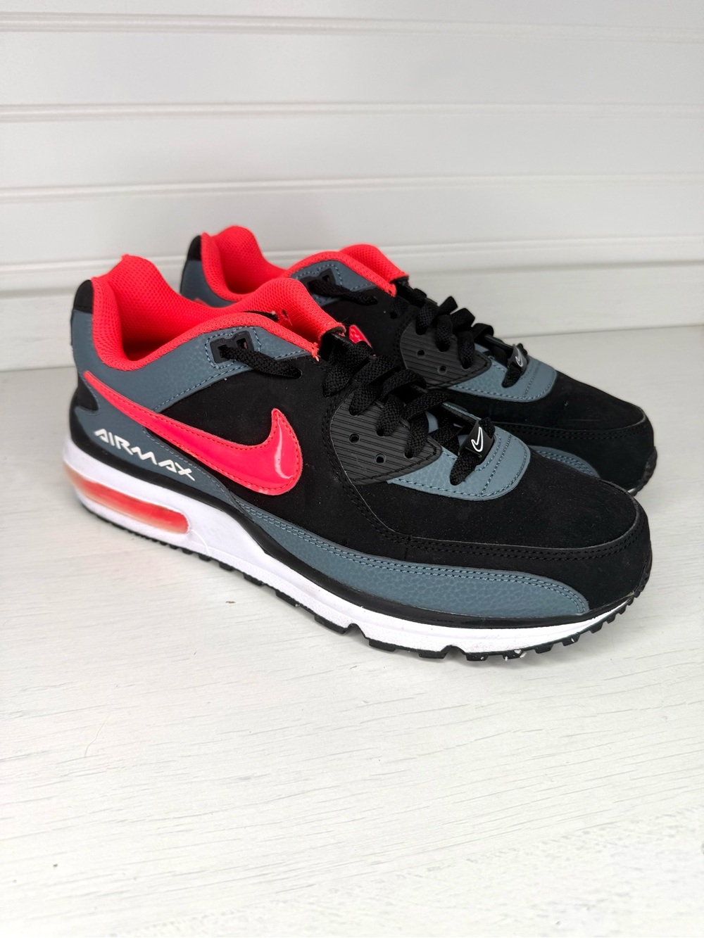 Nike Air Max Wright Black Atomic Red Grey 317551-069 Men Size 9 EUC